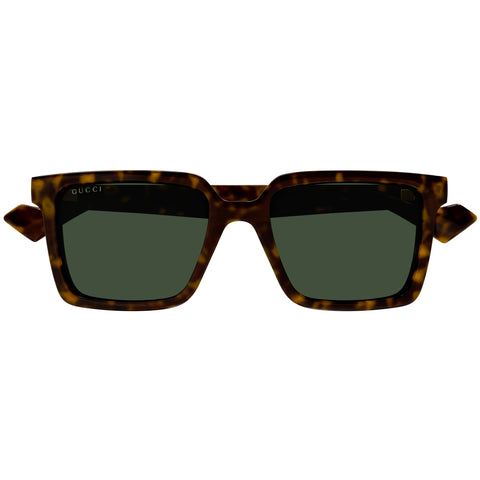 Gucci Gg1540s Havana Male Rectangle Sunglasses | Eyewear Index