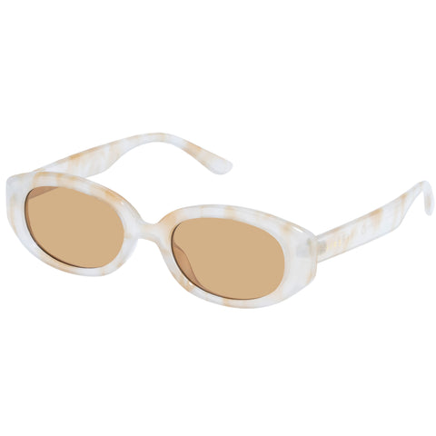 Aire Affinity Yellow Marble Uni-Sex Oval Sunglasses | Eyewear Index