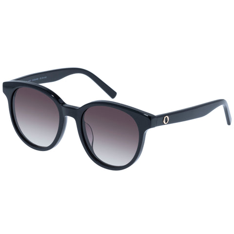 Oroton Melany Black Female Round Sunglasses | Eyewear Index