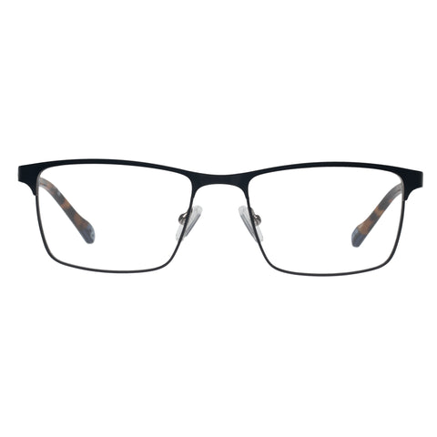 Le Specs Advantageous Matte Navy Gunmetal Male D-Frame Optical Frames | Eyewear Index