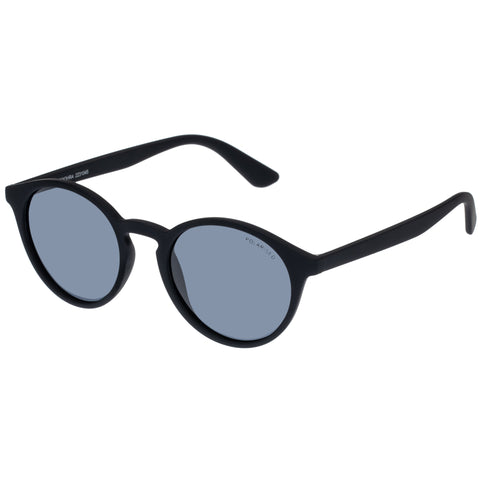 Cancer Council Biboohra Black Rubber Uni-Sex Round Sunglasses | Eyewear Index