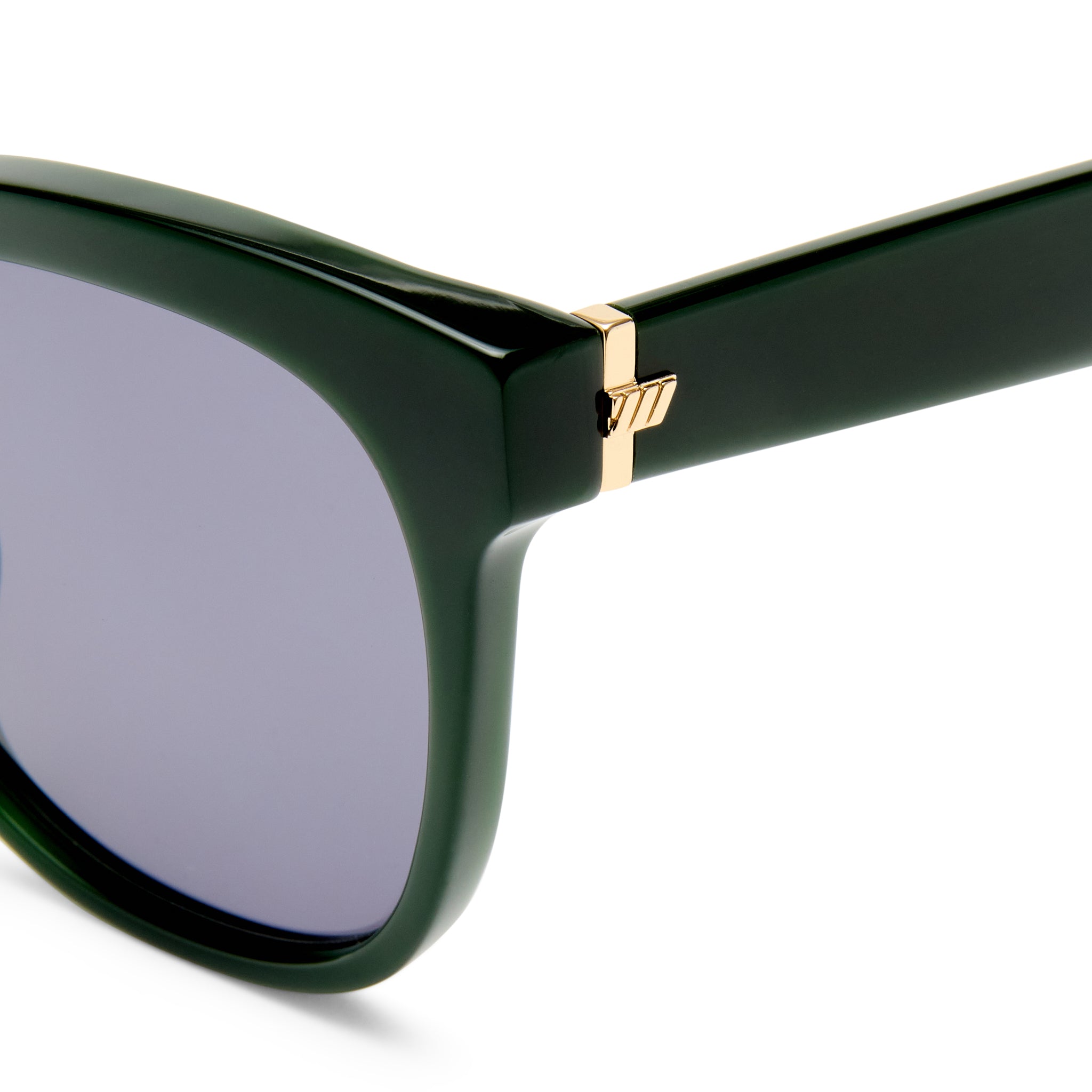Le Specs Maiden Deep Green Female Square Sunglasses | Eyewear Index