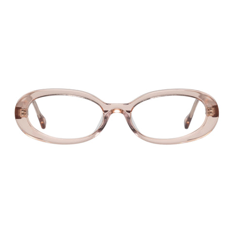 Le Specs Outskirt Blush Female Oval Optical Frames | Eyewear Index