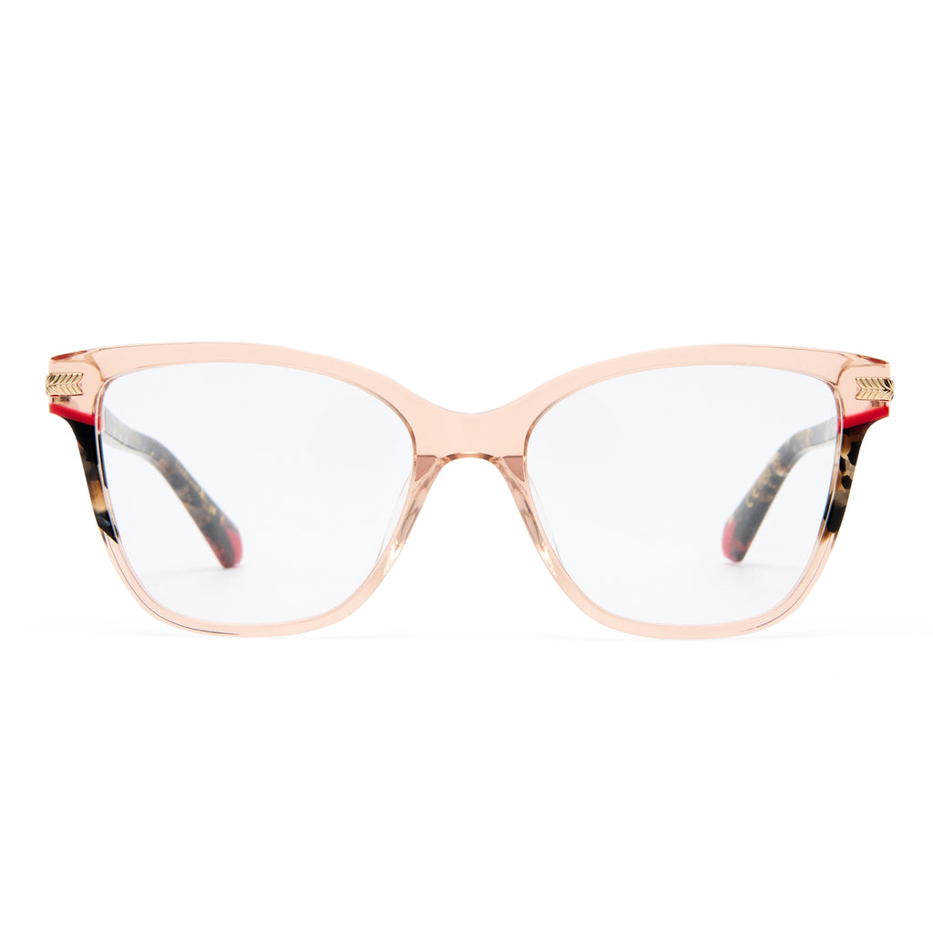 Camilla Silver Screen Tea Female Cat-Eye Optical Frames | Eyewear Index