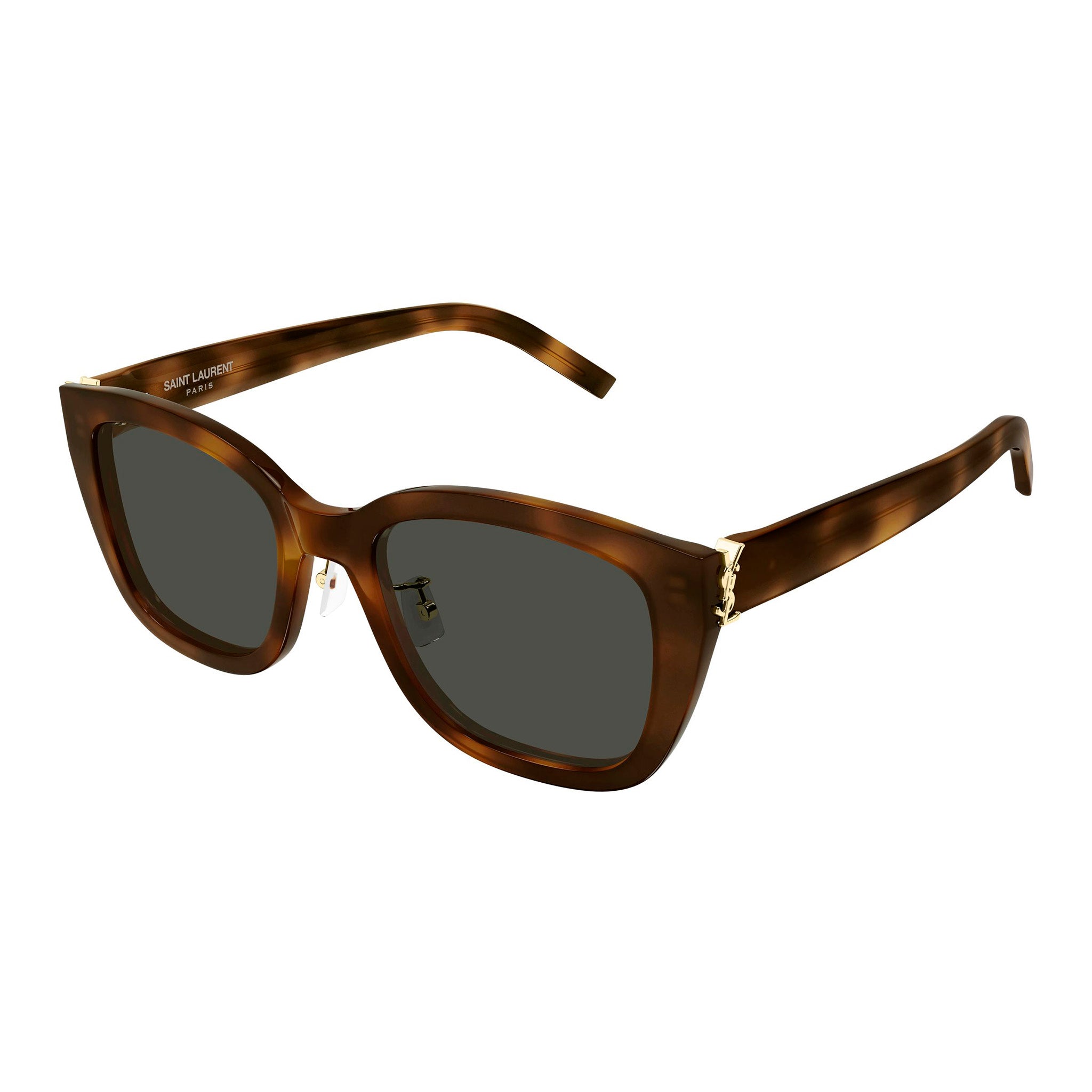 Saint Laurent Slm176k Havana Female Cat-Eye Sunglasses | Eyewear Index