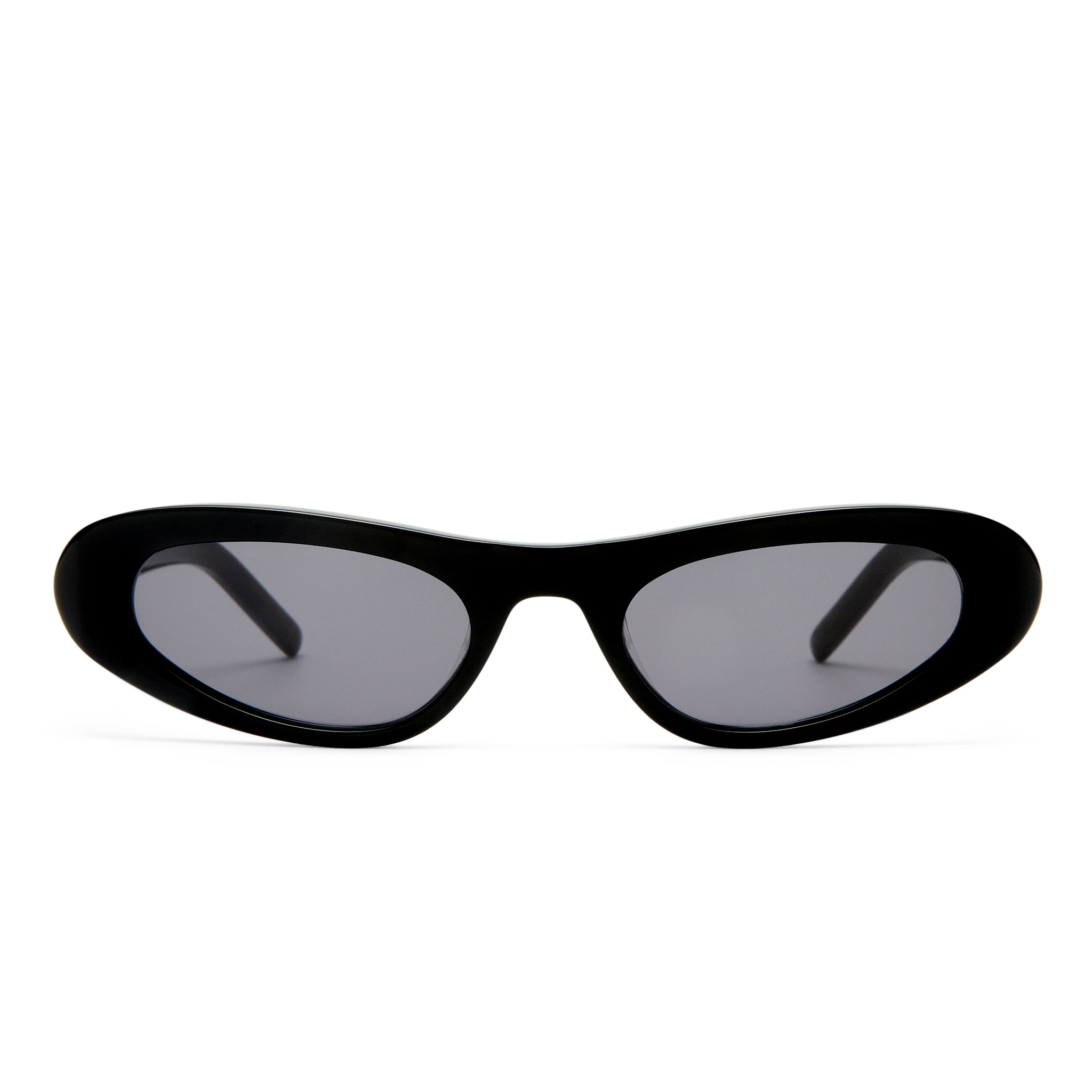 Luv Lou The Noa Black Female Cat-Eye Sunglasses | Eyewear Index