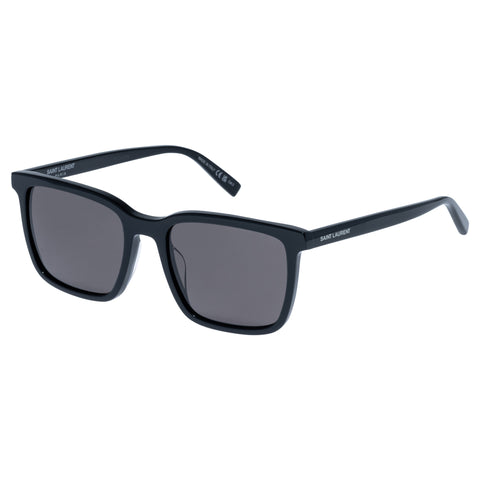 Saint Laurent Sl500 Black Male Rectangle Sunglasses | Eyewear Index