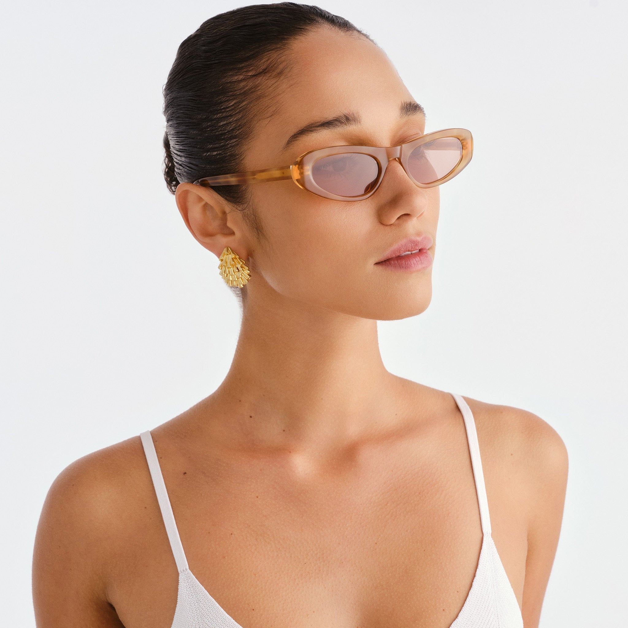 Luv Lou The Noa Vintage Tort Female Cat-Eye Sunglasses | Eyewear Index
