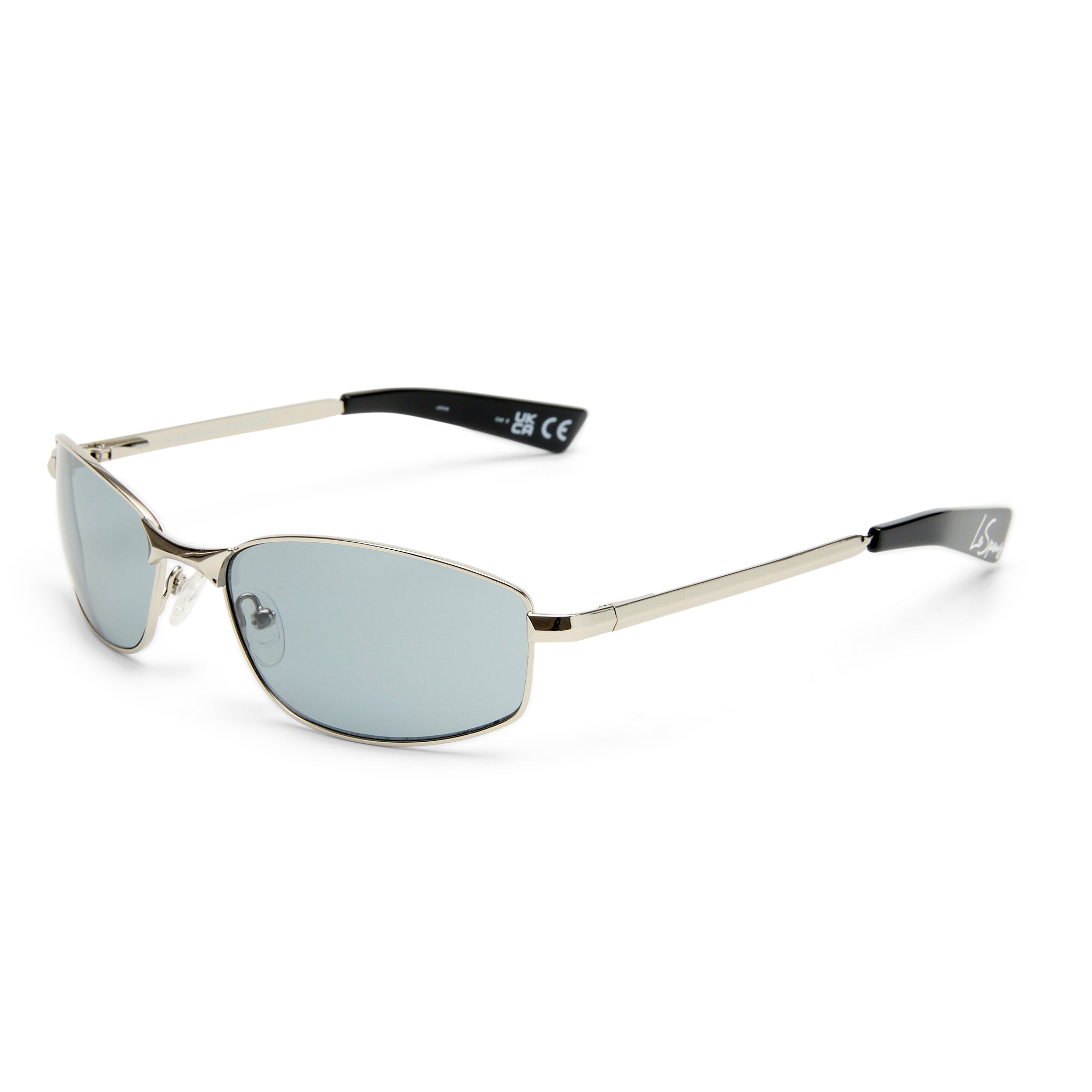 Le Specs Star Beam Silver Uni-Sex Wrap Sunglasses | Eyewear Index