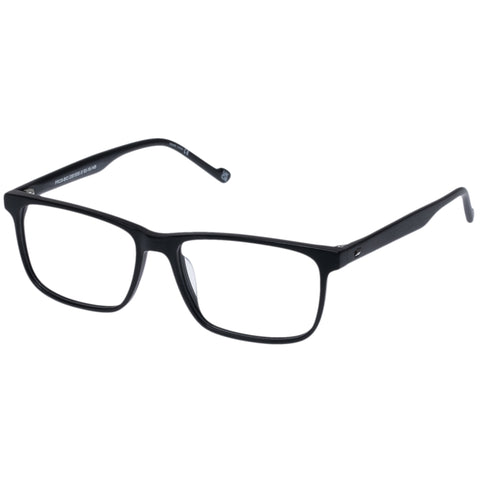 Le Specs Pros-Bio Black Scratch Male D-Frame Optical Frames | Eyewear Index