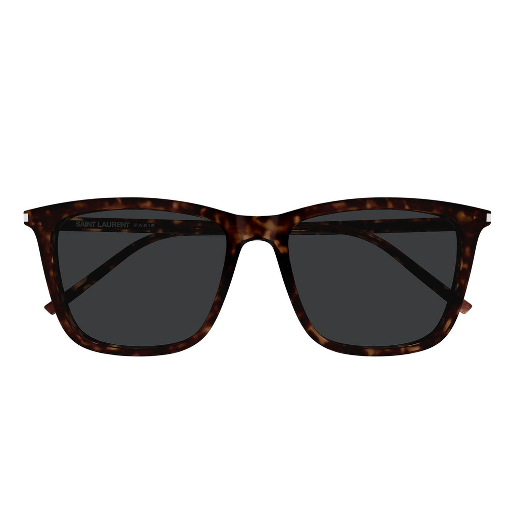 Saint Laurent Sl851 Havana Uni-Sex Rectangle Sunglasses | Eyewear Index