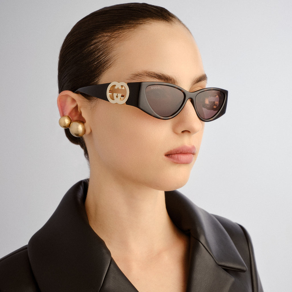 Gucci Gg1824s Havana Female Cat-Eye Sunglasses | Eyewear Index