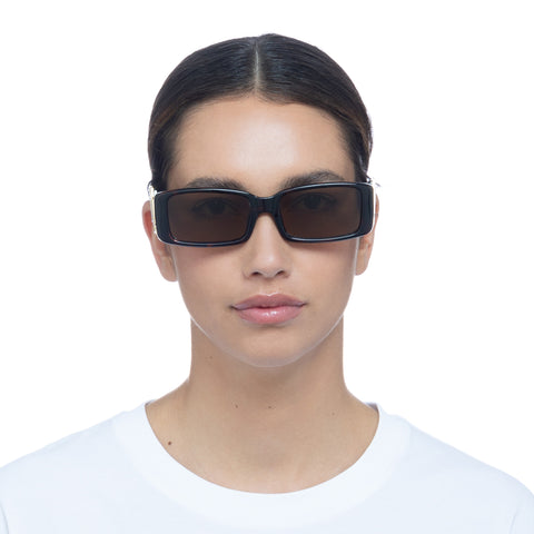 Le Specs Cruel Intentions Tort Uni-Sex Rectangle Sunglasses | Eyewear Index