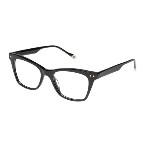 Le Specs Trompe Loeil Black Female Cat-Eye Optical Frames | Eyewear Index