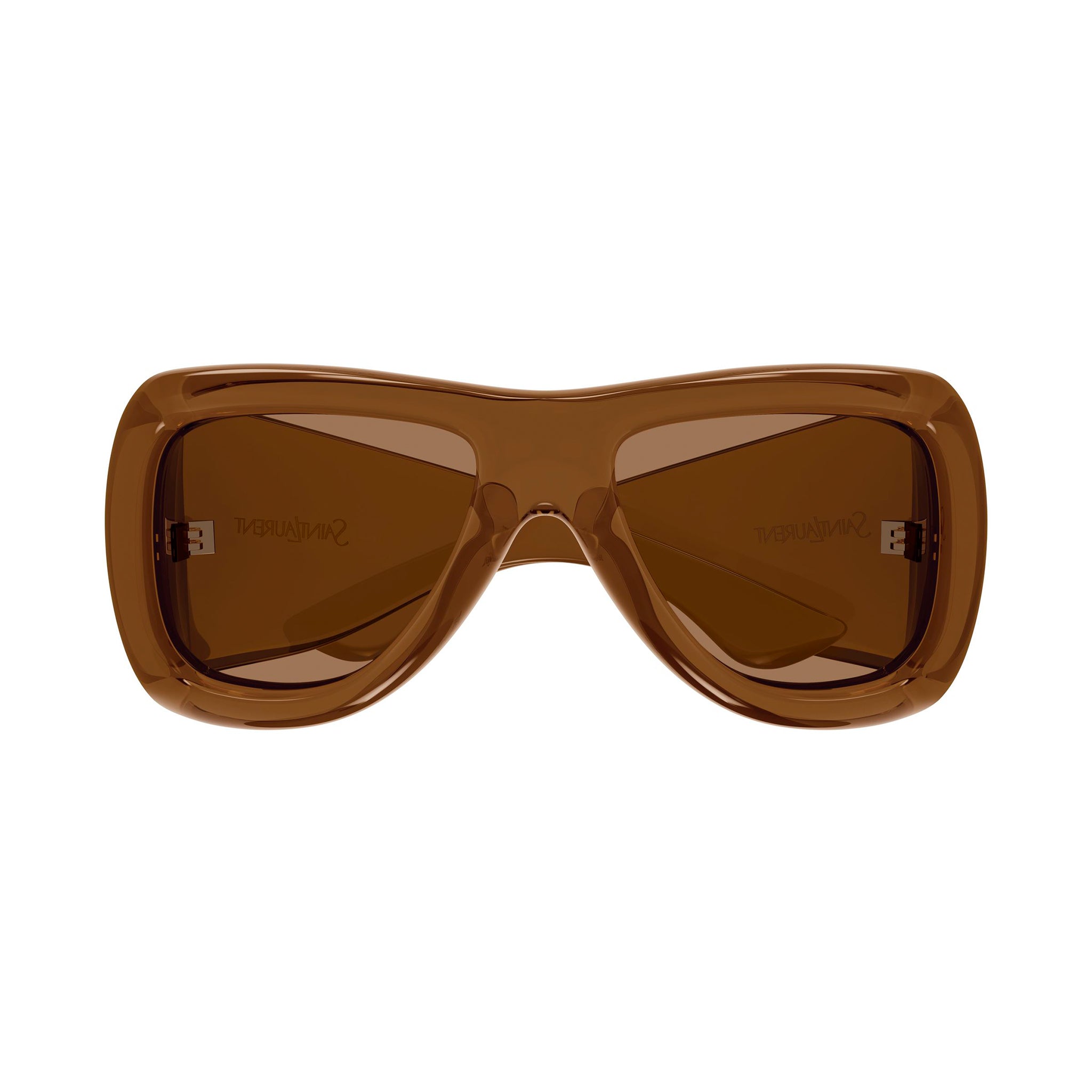 Saint Laurent Sl902howl Brown Uni-Sex Aviator Sunglasses | Eyewear Index