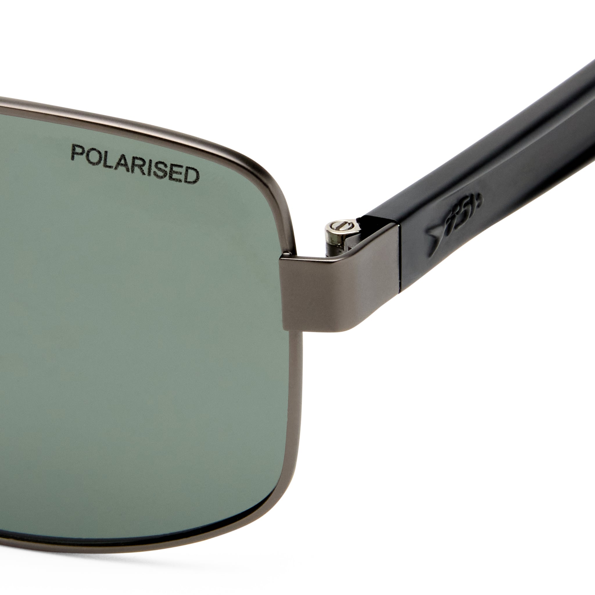 Fish Harpoon Matte Gunmetal Charcoal Male Aviator Sunglasses | Eyewear Index
