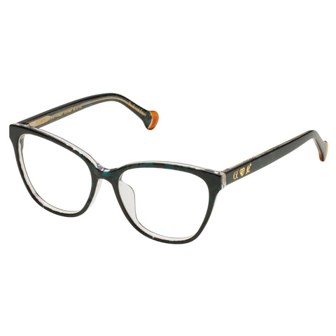 Camilla In An Island World Bottle Green Leopard Female Cat-Eye Optical Frames | Eyewear Index