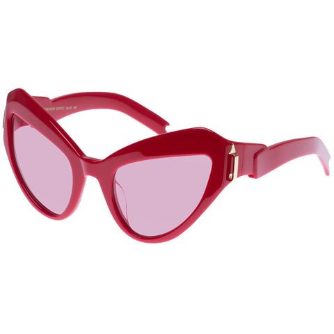 Karen Walker Bow Wow Scarlet Female Cat-Eye Sunglasses | Eyewear Index