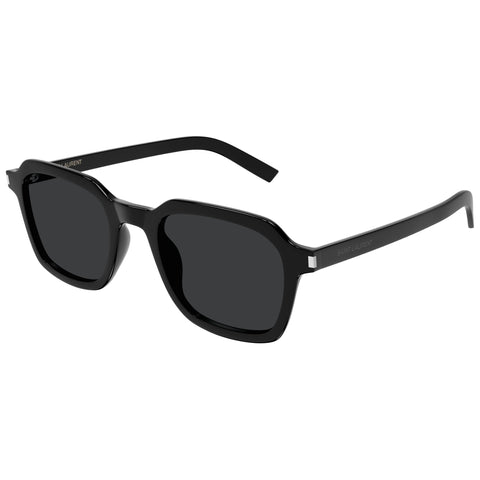 Saint Laurent Sl715slim Black Uni-Sex Rectangle Sunglasses | Eyewear Index