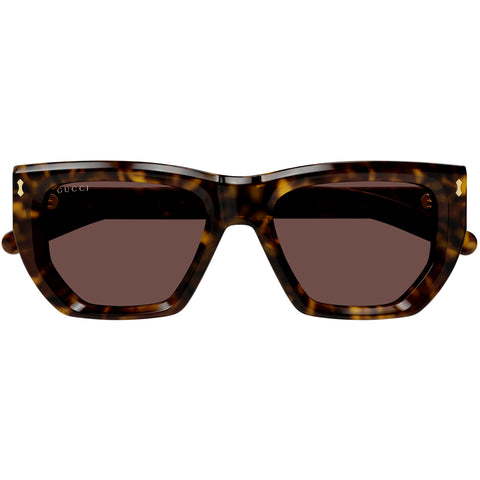 Gucci Gg1520s Havana Female Unspecified Sunglasses | Eyewear Index