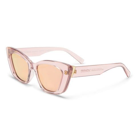 Le Specs Tranquil Turmoil Rose Quartz Female Cat-Eye Sunglasses | Eyewear Index