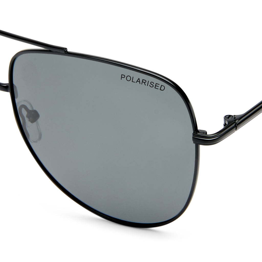 Cancer Council Bellingen Black Uni-Sex Aviator Sunglasses | Eyewear Index