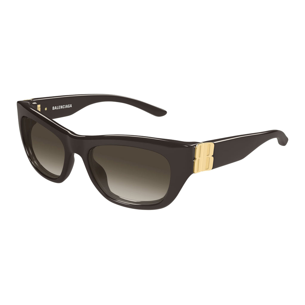 Balenciaga Bb0506s Brown Female Cat-Eye Sunglasses | Eyewear Index