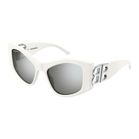 Balenciaga Bb0287s White Female Cat-Eye Sunglasses | Eyewear Index