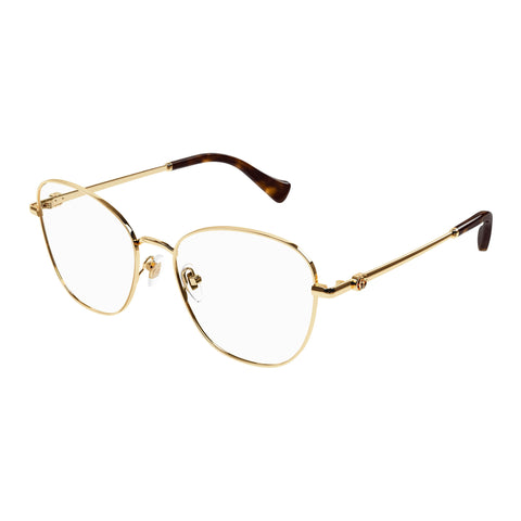 Gucci Gg1418o Gold Female Cat-Eye Optical Frames | Eyewear Index