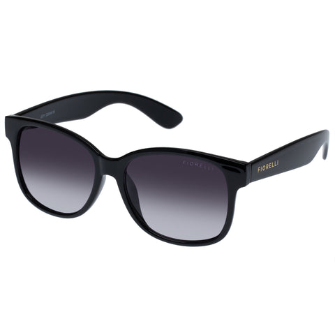 Fiorelli Joy Black Female D-Frame Sunglasses | Eyewear Index