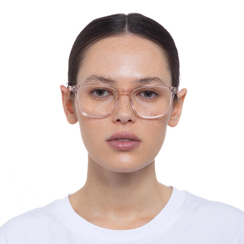 Le Specs Bio-Bueno Champagne Uni-Sex D-Frame Optical Frames | Eyewear Index