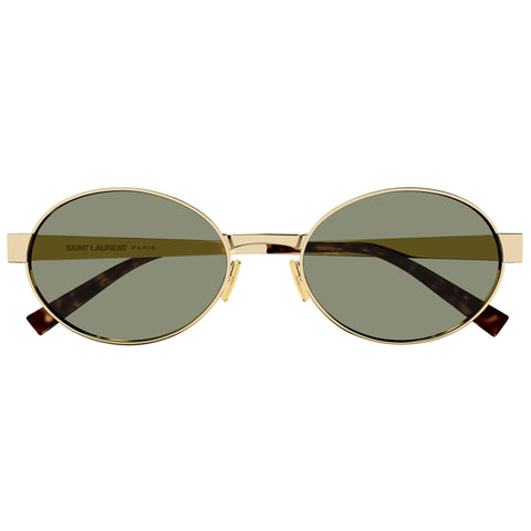 Saint Laurent Sl692 Gold Female Round Sunglasses | Eyewear Index