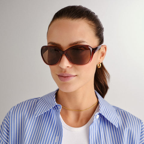 Cancer Council Waitara Crystal Wine Female Wrap Sunglasses | Eyewear Index