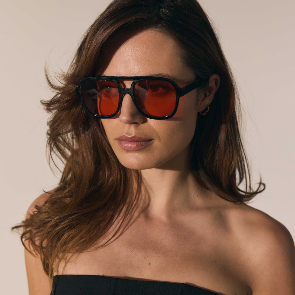 Aire Whirlpool Black Uni-Sex Aviator Sunglasses | Eyewear Index