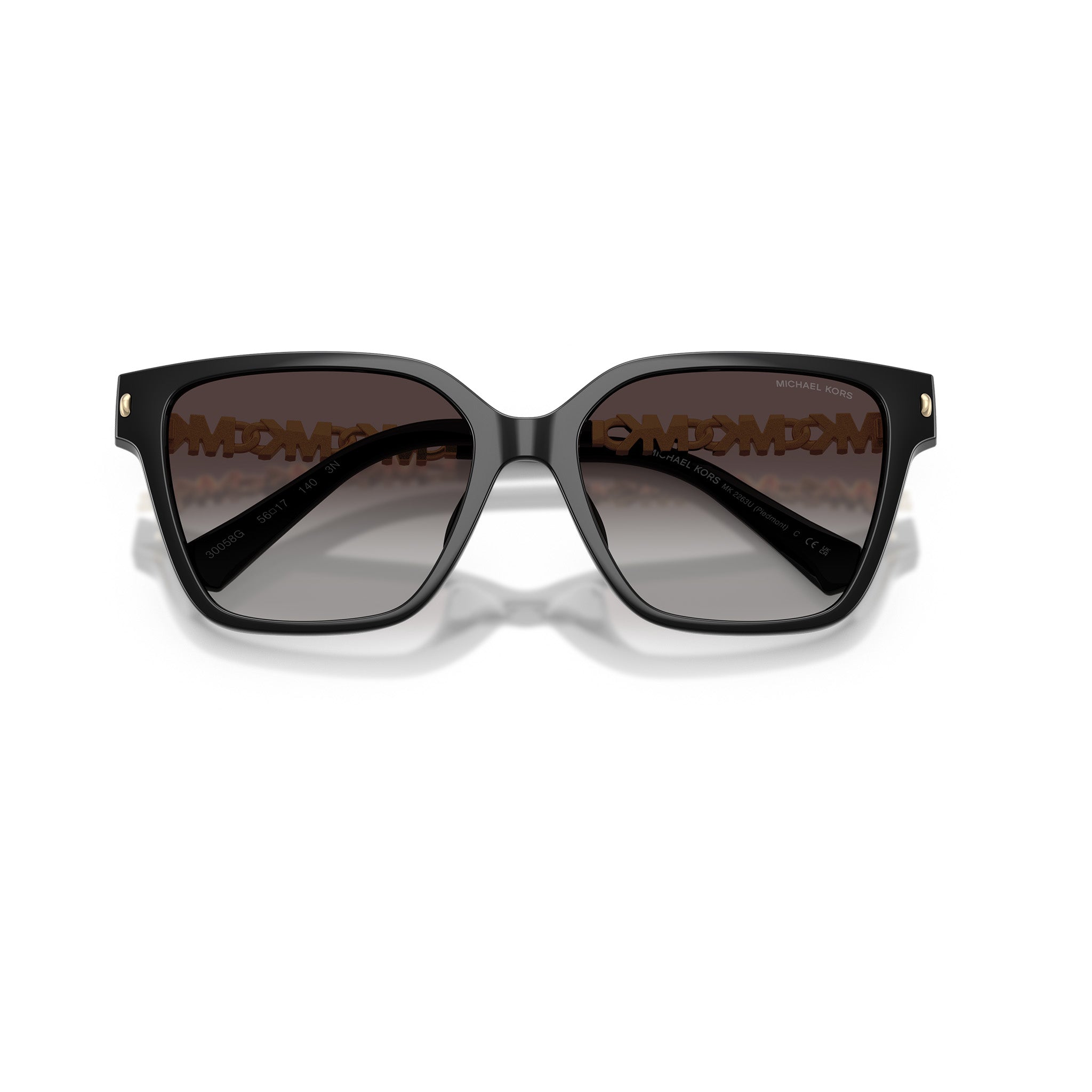 Michael Kors 2263u Piedmont 30058g Black Female Cat-Eye Sunglasses | Eyewear Index