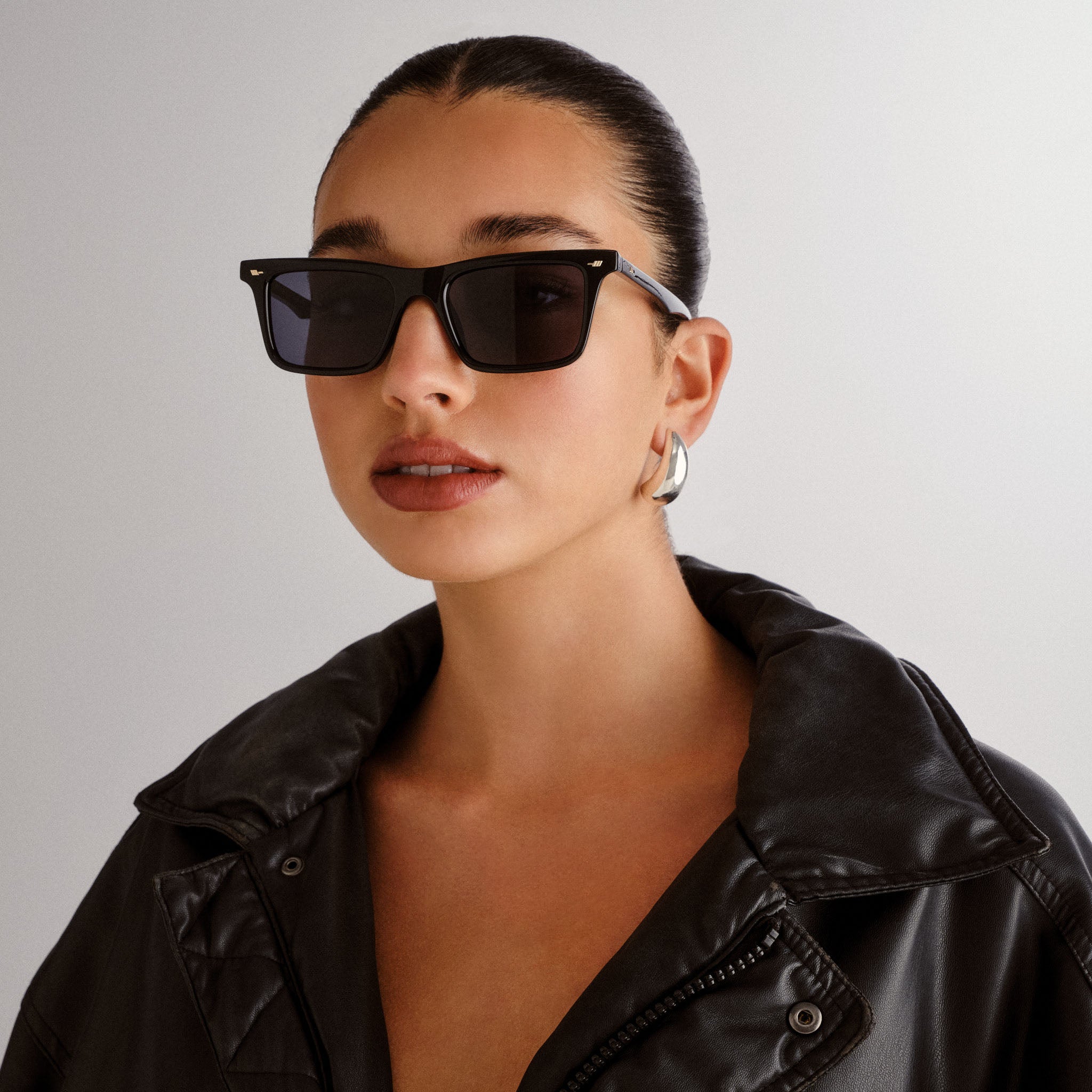 Le Specs Broski Black Male D-Frame Sunglasses | Eyewear Index