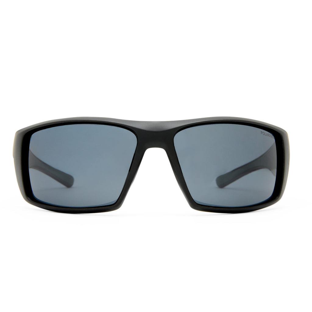Fish Baitline Matte Black Army Green Male Wrap Sunglasses | Eyewear Index