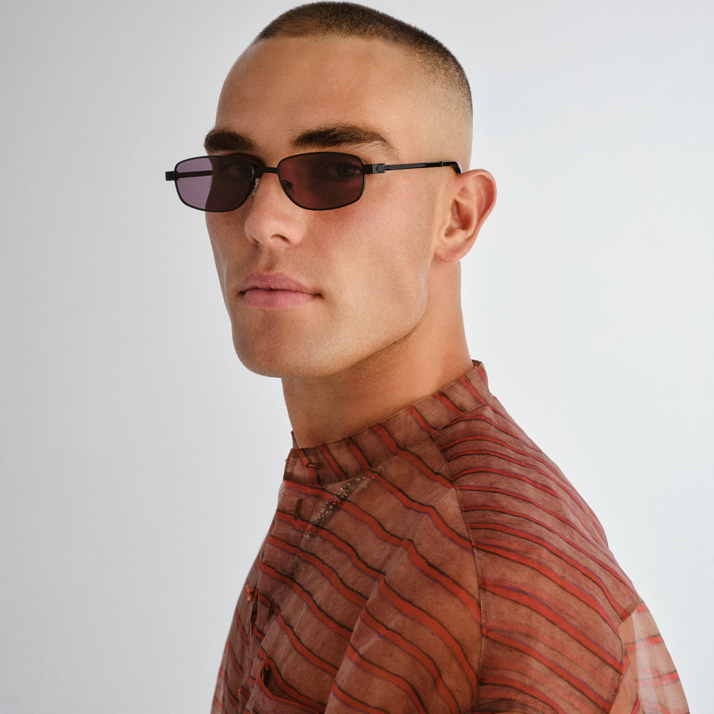 Le Specs Torrid Black Uni-Sex Rectangle Sunglasses | Eyewear Index