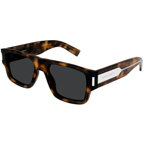 Saint Laurent Sl659 Havana Male Rectangle Sunglasses | Eyewear Index