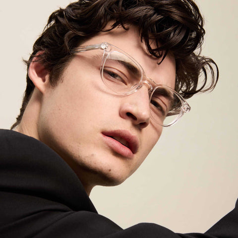 Le Specs Believer Clear Uni-Sex Round Optical Frames | Eyewear Index