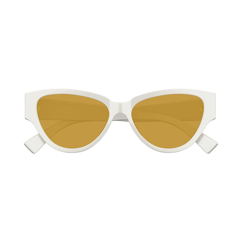 Bottega Veneta Bv1319s White Female Cat-Eye Sunglasses | Eyewear Index