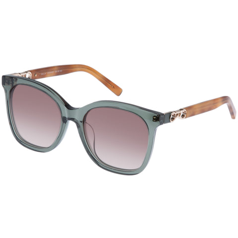 Oroton Della Slate Maple Tort Female D-Frame Sunglasses | Eyewear Index