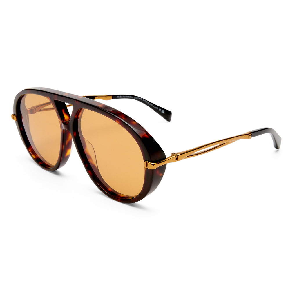 Ksubi The Kondor Old Skool Tort Uni-Sex Aviator Sunglasses | Eyewear Index