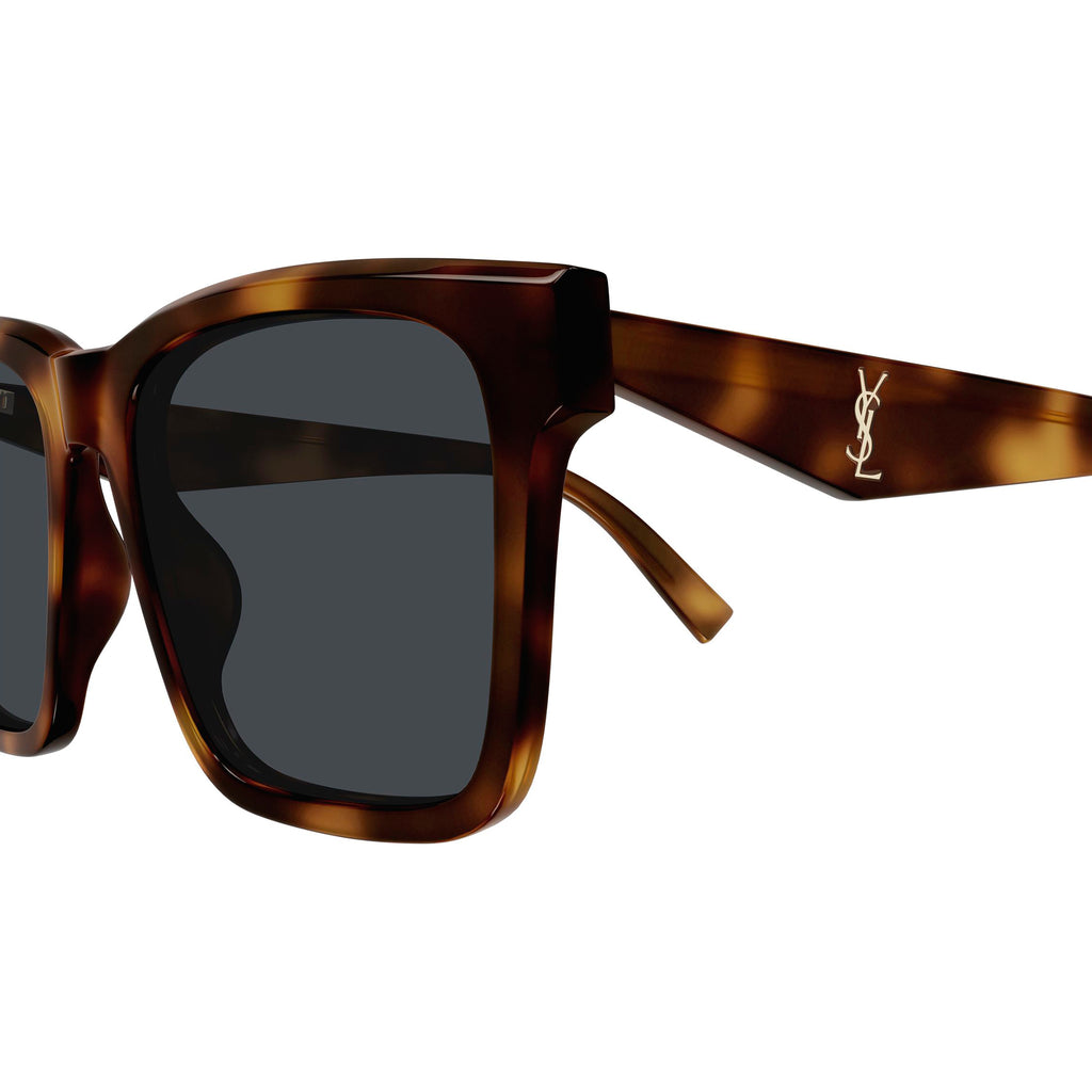 Saint Laurent Slm170 Havana Female Rectangle Sunglasses | Eyewear Index