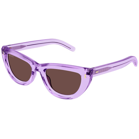 Gucci Gg1521s Violet Female Cat-Eye Sunglasses | Eyewear Index