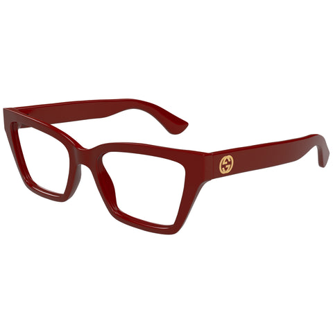 Gucci Gg1715o Burgundy Female Cat-Eye Optical Frames | Eyewear Index