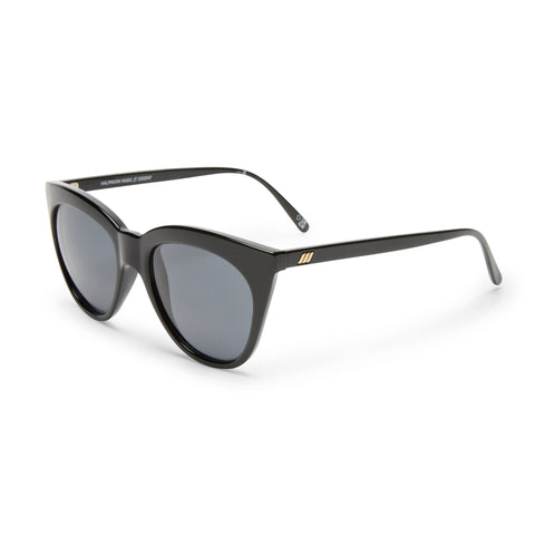 Le Specs Halfmoon Magic Black Female Cat-Eye Sunglasses | Eyewear Index