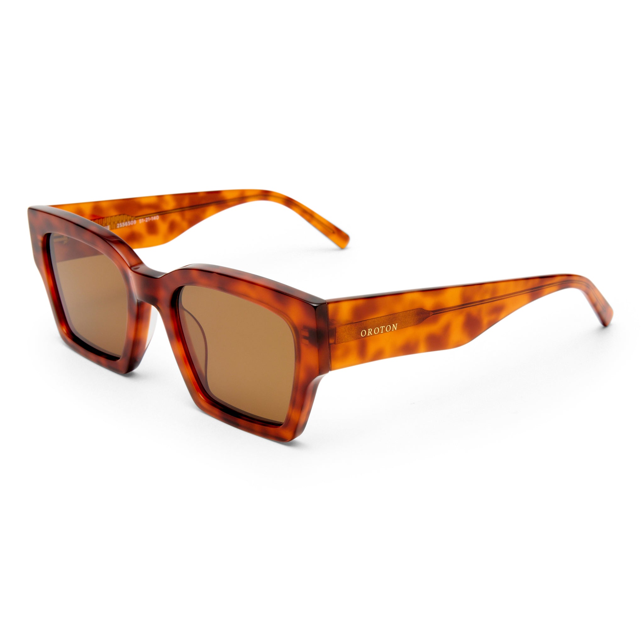 Oroton Stevie Vintage Tort Female Square Sunglasses | Eyewear Index
