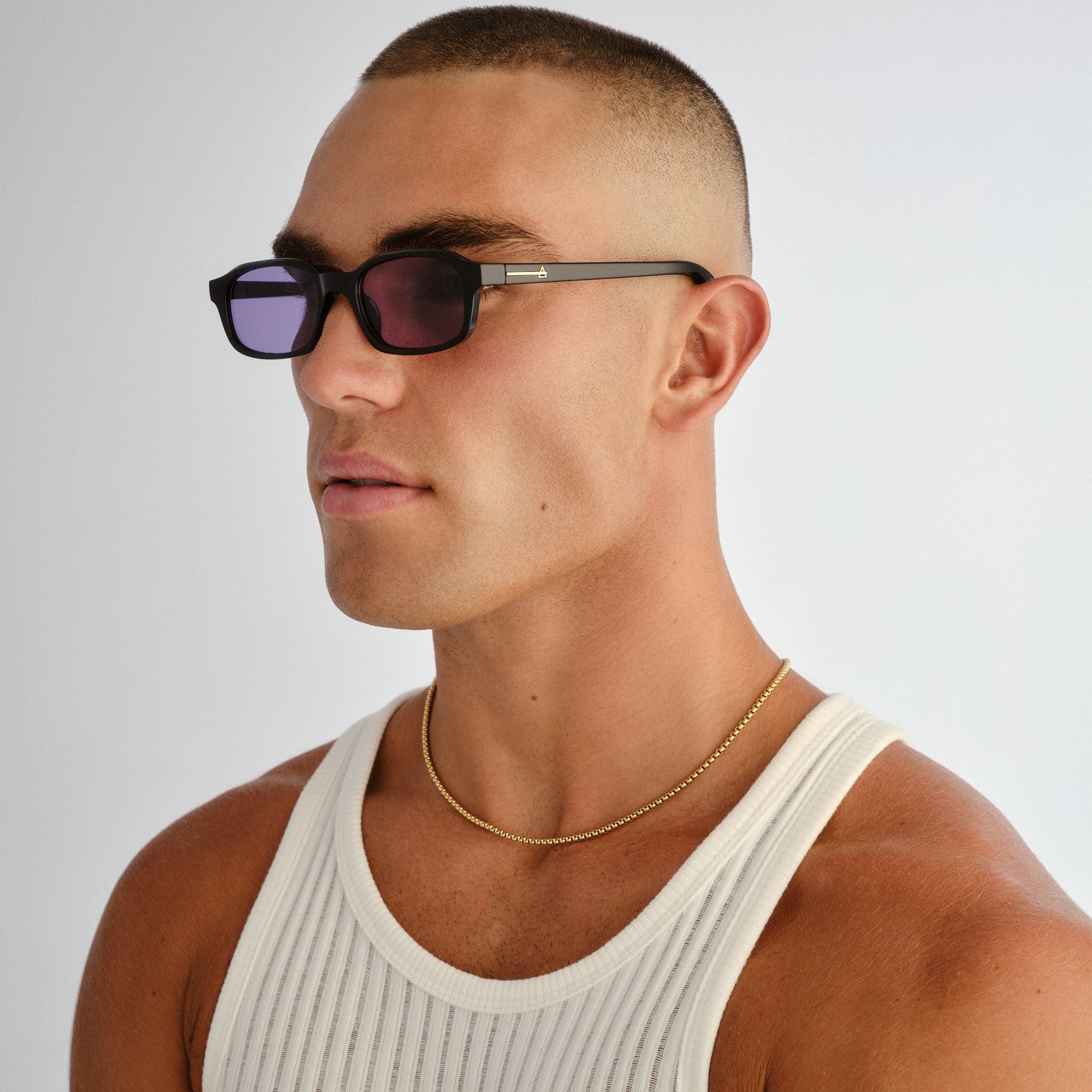 Aire Kinetic Black Uni-Sex Rectangle Sunglasses | Eyewear Index