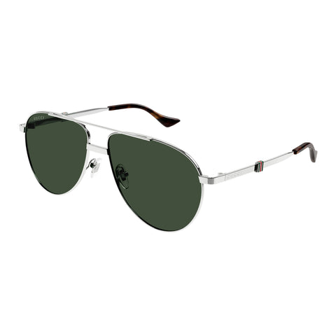 Gucci Gg1440s Silver Male Navigator Sunglasses | Eyewear Index